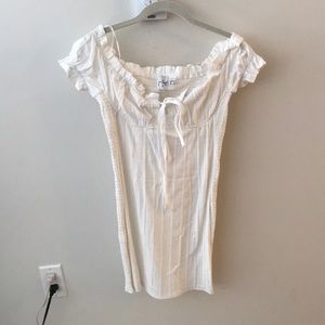 White mini dress! Never worn!